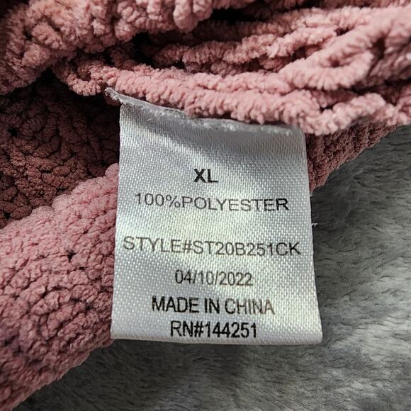 Chloe + Cyrus Sweater Womens XL Pink Tania V-Neck Pullover Crop Dolman Sleeves - Picture 5 of 9